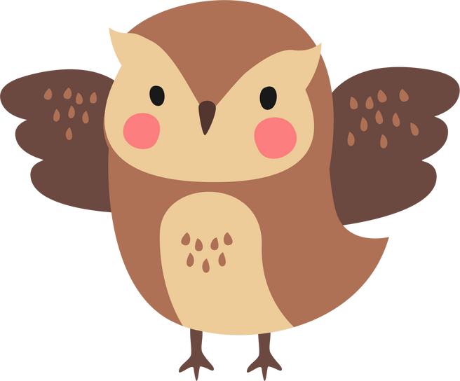 Baby Owl Illustration